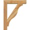 Ekena Millwork Funston Block Rough Sawn Bracket w/ Offset Brace, Western Red Cedar, 6"W x 26"D x 34"H BKT0604X26X34FST05RWR - alternate 2